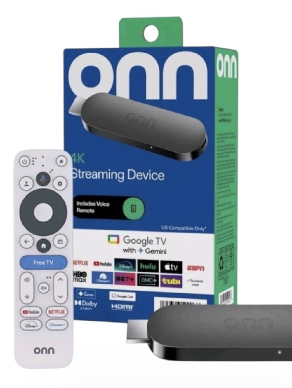 ONN 4K Black Streaming Media Player Device (UNLOCKED)